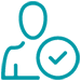 person icon with check mark